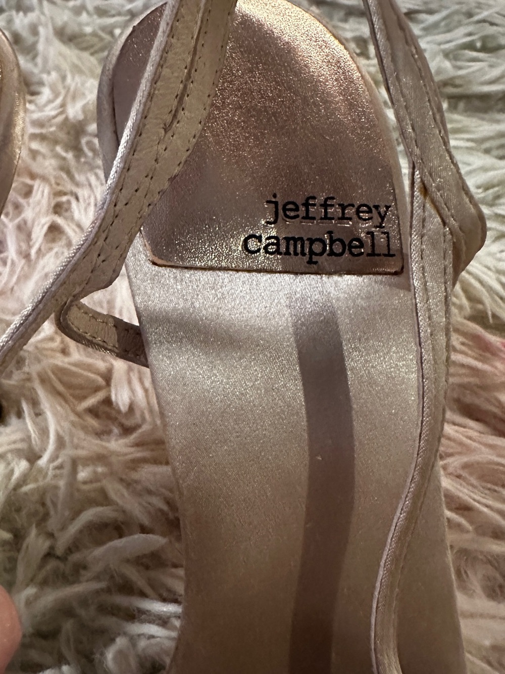 Jeffrey Campbell Satin Bow Heel Sandals Size 8 - Picture 3 of 10